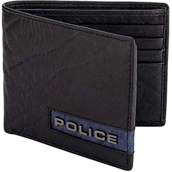 Police Leather Wallet Droid - Black
